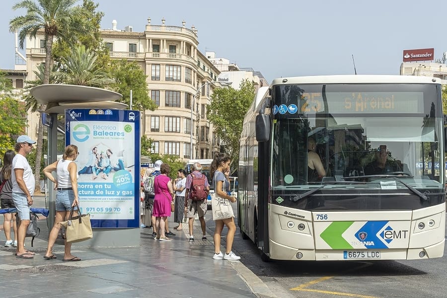 Offentlig transport på Mallorca - bus i Palma - busser i Palma - rejstilmallorca.dk - din Mallorcaguide